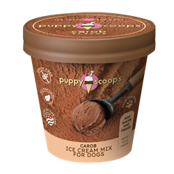 Puppy Scoops Ice Cream Mix - Carob, Pint Size, 4.65 oz Ice Cream for dog, DIY treats for dogs, Puppy Scoops, Carob Ice Cream for Dogs, Homemade Ice Cream for dogs, Healthy treats for dogs, Carob Puppy Scoops, Puppy Scoops, Real Ice for Dogs, healthy ice cream for dogs, frozen treats for dogs, dog treats, homemade treats for dogs