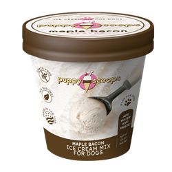 Puppy Scoops Ice Cream Mix - Maple Bacon, Pint Size, 4.65 oz Ice Cream for dog, DIY treats for dogs, Puppy Scoops, Maple Bacon Ice Cream for Dogs, Homemade Ice Cream for dogs, Healthy treats for dogs, Carob Puppy Scoops, Puppy Scoops, Real Ice for Dogs, healthy ice cream for dogs, frozen treats for dogs, dog treats, homemade treats for dogs, fun treats to make for your dog, 
